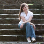 Maura Neill on stairs